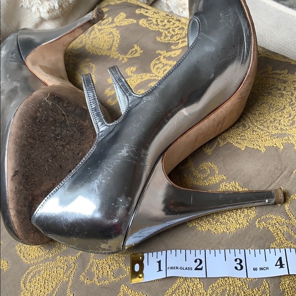Preloved miu miu silver Mary Jane heels - Picture 6 of 8